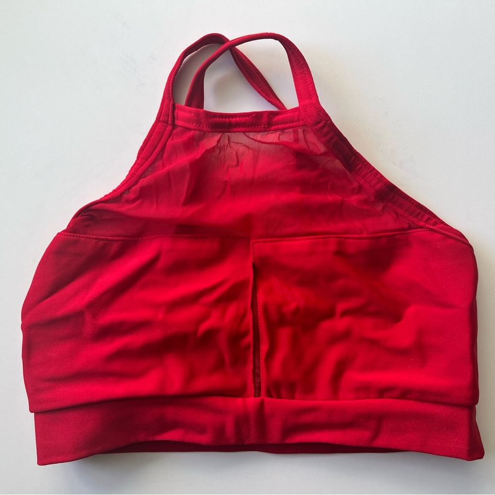 Details Dancewear Red Halter Top